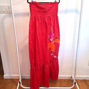Lane Bryant Sleeveless Shirred maxi dress/coverup